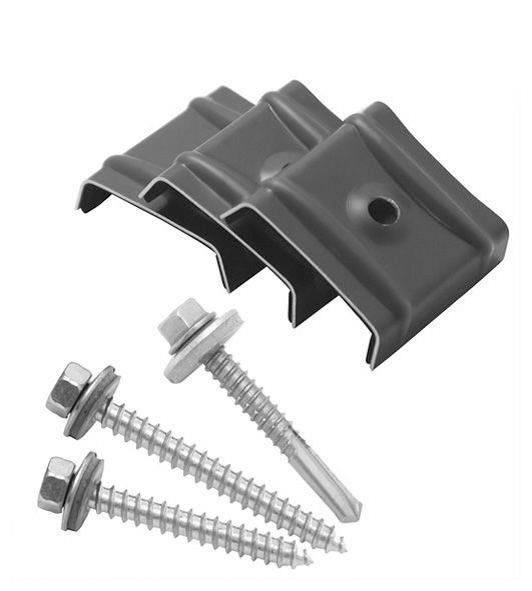 Das Bild zeigt drei Kalotten in der Farbe RAL 7016 Anthrazitgrau