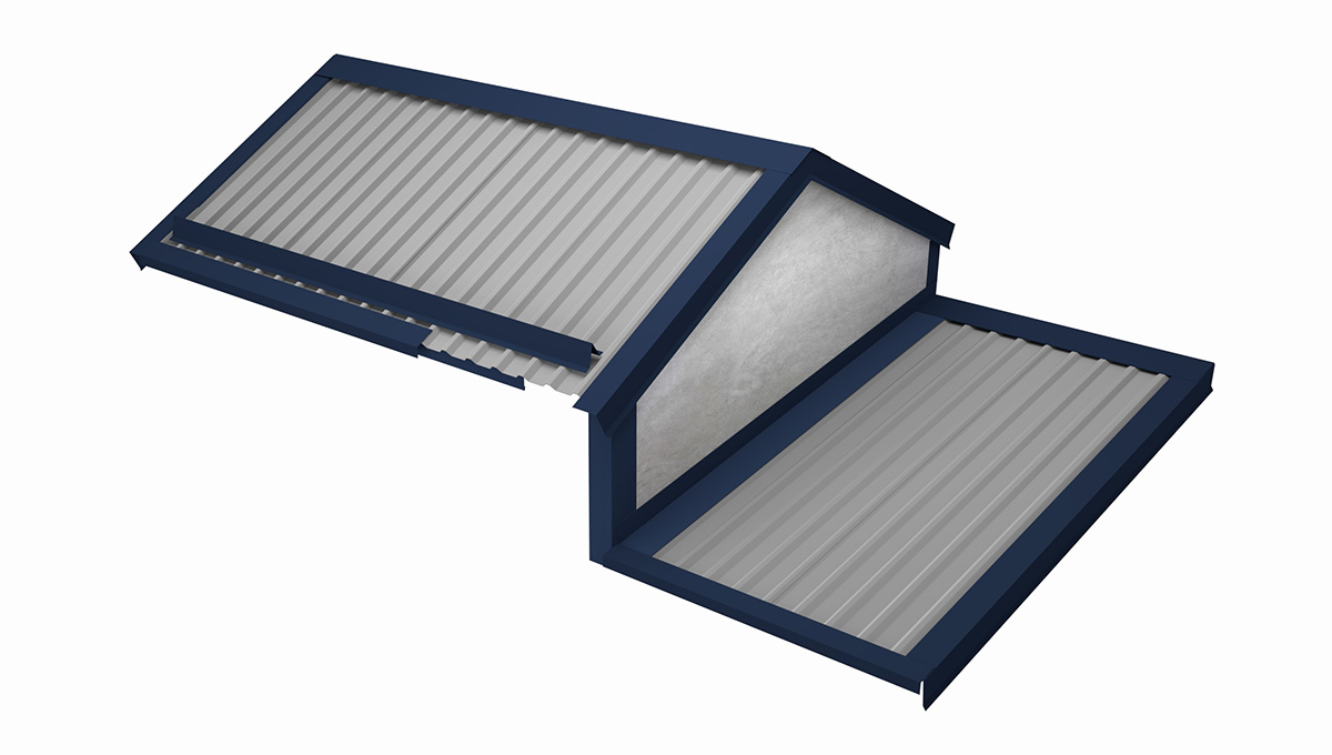 Kantteile für Dach und Wand