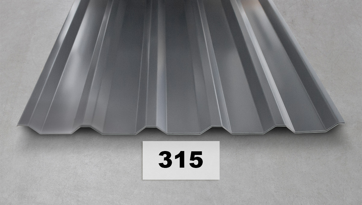 Metalldachprofil, Dachpaneel, Stahlblech, Gewellte Oberfläche, Lagerkennzeichnung315
