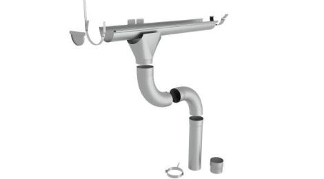 Das Bild zeigt das Dachrinnensystem