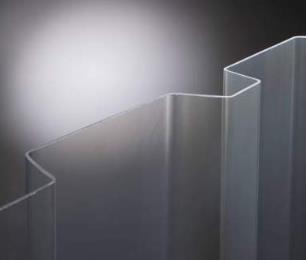 Das Bild zeigt eine Lichtplatte mit anderer Oberflächenbeschaffenheit