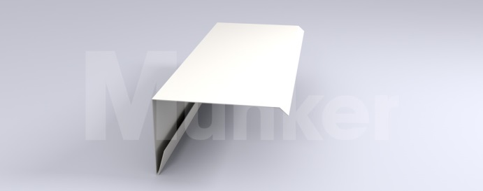 Das Bild zeigt ein Ortgangblech