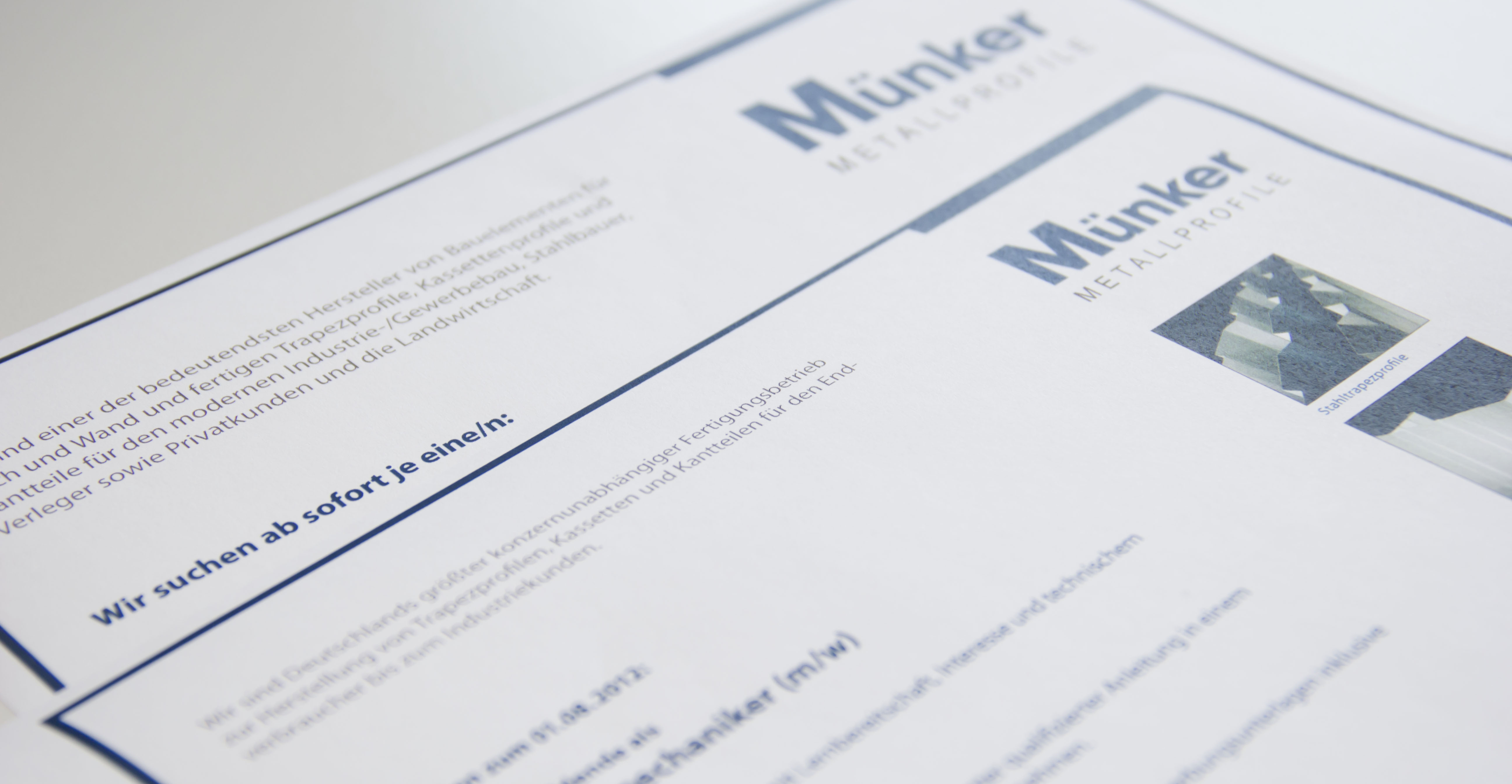 Link zu aktuellen Stellenangeboten der Firma Münker Metallprpfile