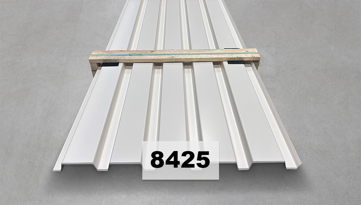 Dachprofil, Stahlblech, Lichtgrau, Verbundpaneel, Blechverkleidung