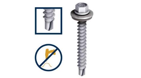 Das Bild zeigt eine Bohrschraube